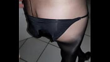 After a night out, Pantyhose's wife returns home.