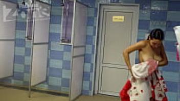 Huge tits voyeur bath