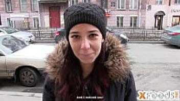 Shyness is forgotten by a horny female at a hardcore casting.