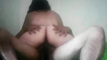 A tourist husband is filming his wife getting hot.