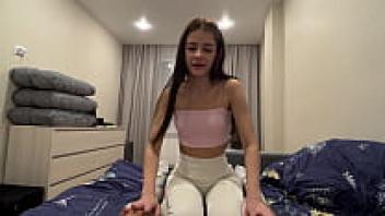 Adorable coworker talking about cock sucking