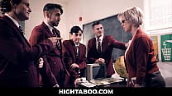 HighTaboo.com ⏩ Dee Williams, a nice teacher, is outnumbered in the room.