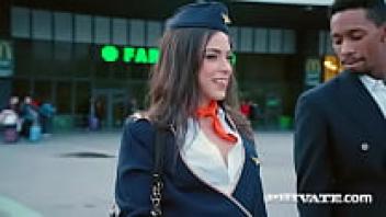The stewardess Brokelyn Anastasia The Pilot is pleased