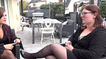 Gwen, the French amateur girl, has her first double penetration.