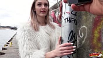GERMAN SCOUT: First-time porn casting of a slender German Becky California at Pick Up in Berlin