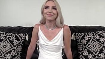 Backroom Casting Couch: 18-Year-Old Blonde Butt Plug Anal First Tried by Britt