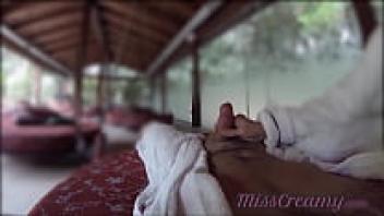 In a public club, my teacher licks her student's cock as people pass by. MissCreamy