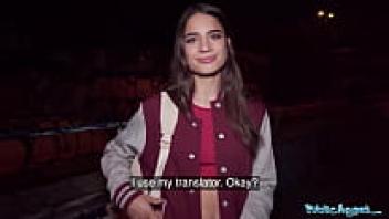 Public Representative Being adored in public by a stranger makes a gorgeous French model very pleased.