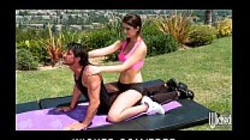 Sexy tight-ass yoga instructor Karina White loves student&'s cock