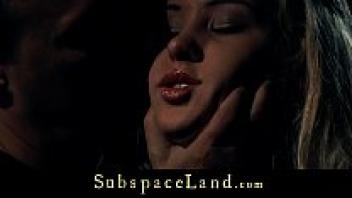 After enduring difficult suffering, a gorgeous blonde finds pleasure.