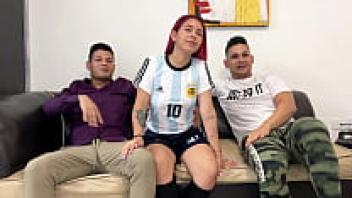 I had to be loved like a girl next to NTR Netorare after my boyfriend lost the soccer match with his friend.