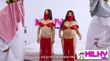 If you give us a job, we'll suck your dick! Khalifa, an Arab midget, adores big-ass secretaries