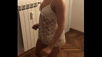 Dancing slender and attractive