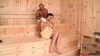 Paige Turnah is an incredibly aroused sauna babe who adores large dicks until she quirts.