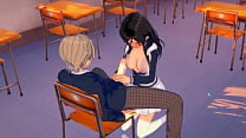 Koikatsu Party: Teenage girls having sex in the classroom