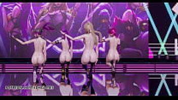 [MMD] GirlsDay: Ahri Akali's Something Kpop Striptease League of Legends Kaisa Evelynn KDA Cosplay Uncensored Hentai Cartoon in 4K 60FPS