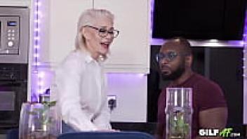 Big Black Dick is Granny's favourite! Hardcore Interracial Gilf AF Granny Porn