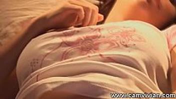 Finger play and striptease before bed