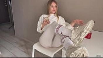 My foolish girlfriend was adored when she threw her legs on the table.