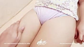 A Pakistani Indian Arab teenage stepdaughter requests a massage from her stepfather, who takes advantage of her by stroking her large, juicy breasts and hairy pussy.