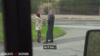 Eva Ray, a Latvian redhead, was imprisoned for having hard, brutal sex after being picked up in public.