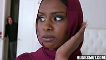 An American guy wins the virginity of an Ebony Muslim teen.