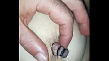 My neighbour adores me, ties me up, and plays with my nipples as I video myself. Bondage of the Nipples