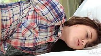 Misha Cross, a long-haired teen, has her wet pussy loved after sucking Big Dick.