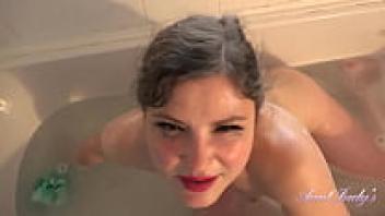 Bath Time with your MILF Stepmother Aurora: Aunt Judy's Point of View