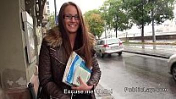 Pov in a flat was adored by a Hungarian street girl.