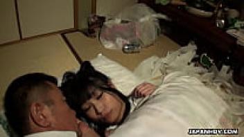 Runa Kobayashi, a gorgeous Japanese woman, had uninhibited hot oral sex with her stepfather.