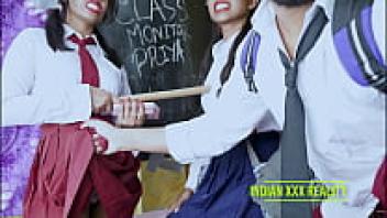 Priya, the top class monitor in India, has a clear Hindi voice and loves Hrithik's sperm in her mouth.