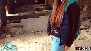 CUM IN THE OLD MANOR'S PANTIES