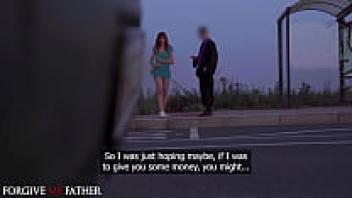 After being picked up in public, the petite French redhead fell deeply in love. Deepthroat doggystyle cowgirl Anna Yade