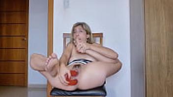 Feet fetish and double dildo love