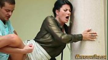 Clothed ho pees on self