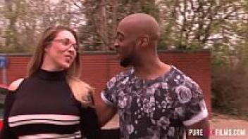 BBC adores white babe in a bar toilet.