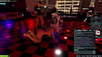 In front of everyone, threesome sex with a dumb, airhead bimbo anal chick is hard and fast. 3dxchat | LoliVix | 58